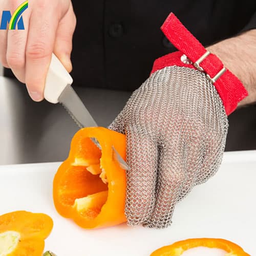 Resistant Stainless Steel Metal Mesh Working Safety Gloves